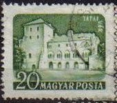 z vendido Hungria 1960 Scott 1282 Sello Castillo Tata usado Magyar Posta M-1650 Ungarn Hungary Hongrie Ungheria Hongarije 